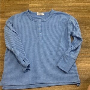 Olive & Oak Sky Blue Knit Top